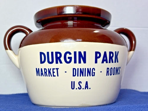 McCoy Mount Clemens Era Durgin Park Market Cookie Jar  Bean Pot  with Lid 342 /3