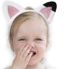 Cat Ears Headbands for Kids Toddler Halloween Headband Glitter Hairband Accessor