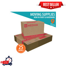  25 pack Pen Gear Medium Moving Boxes, 22 in. L x 13 in. W x 15 in. H, Kraft