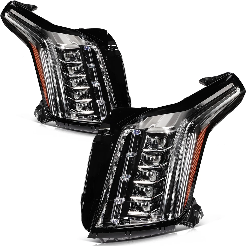 Headlights Assembly For 2020 Cadillac Escalade ESV Pair Full LED DRL Headlamp Foto 3 de 4