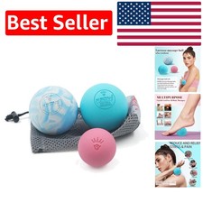 Portable Rubber Massage Balls Set for Trigger Point Therapy  Myofascial Release
