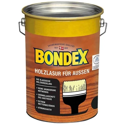 Peinture lasure bois Bondex pour extérieur 2,50 l chêne clair - Photo 1/3