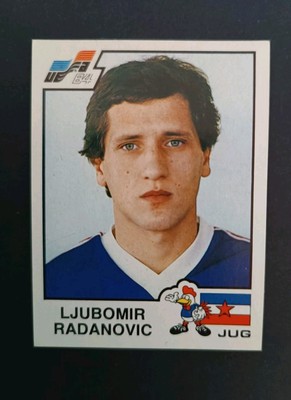 4 Figurines Panini Euro 84 - Yougoslavie Nos 107,108,109,110 - Neuves Rares
