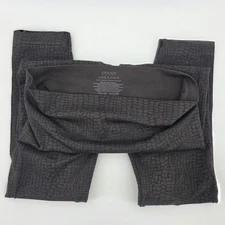 Spanx Leggings Womens Large Black Geometric Ankle Casual Work Out