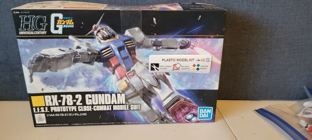 RX-78-2 Gundam Model Kit E.F.S.F. Prototype Close-Combat Mobile