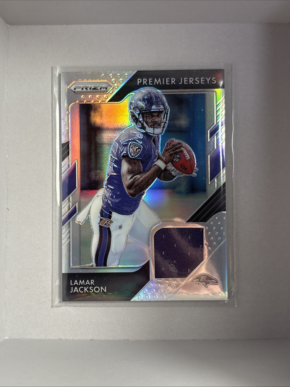 2018 Panini Prizm - Prizm Premier Jerseys Lamar Jackson #PP-12 (MEM, RC)