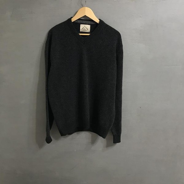 Men Maglieria Veneta Sweater Grey Wool XXL