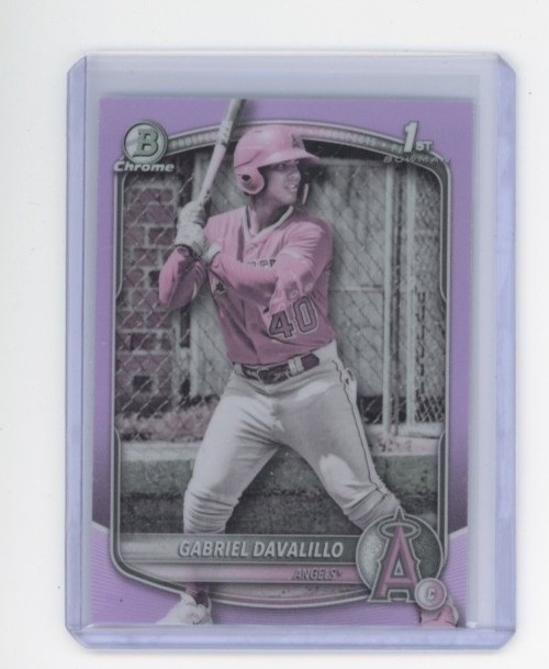 2025 Bowman Chrome Gabriel Davalillo Pearl 1st Bowman Angels