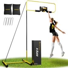 Volleyball Spike Trainer – Adjustable Solo Practice Station for Hitting & Spi...