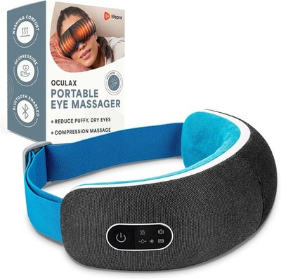 LifePro Portable Eye Massager with Heat & Vibration - Blue (Open Box)
