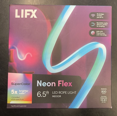 LIFX Neon Flex 800LM 6.5ft Indoor LED Rope Light LFXNEON6.5