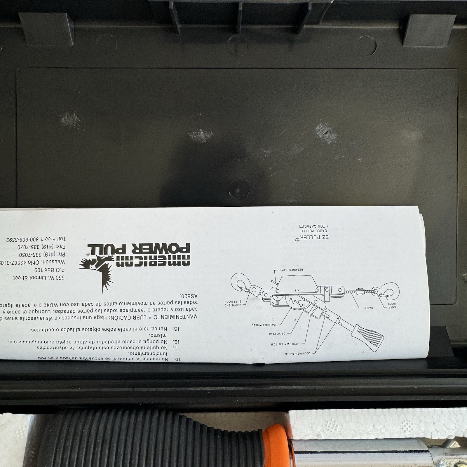 American Power Pull EZ2000 Power Puller, 1-Ton, Standard