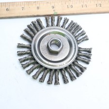 Stringer-Bead Twist-Knot Wheel Steel 4 1/2" Diameter x 13/16" Trim 12685