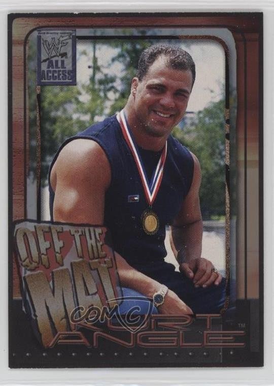 2002 Fleer WWF All Access Off The Mat Kurt Angle #65 HOF 0w6