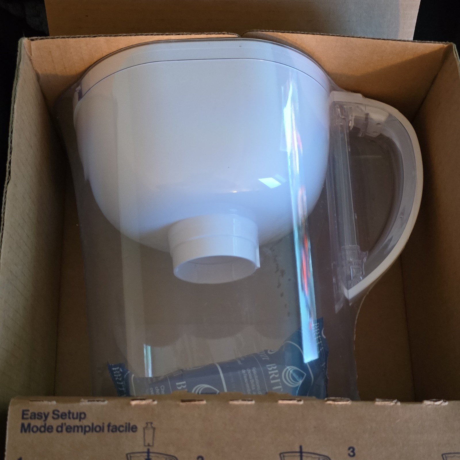 Brita Everyday Pitcher White 10 Cup Carbon Filter Removes Ch