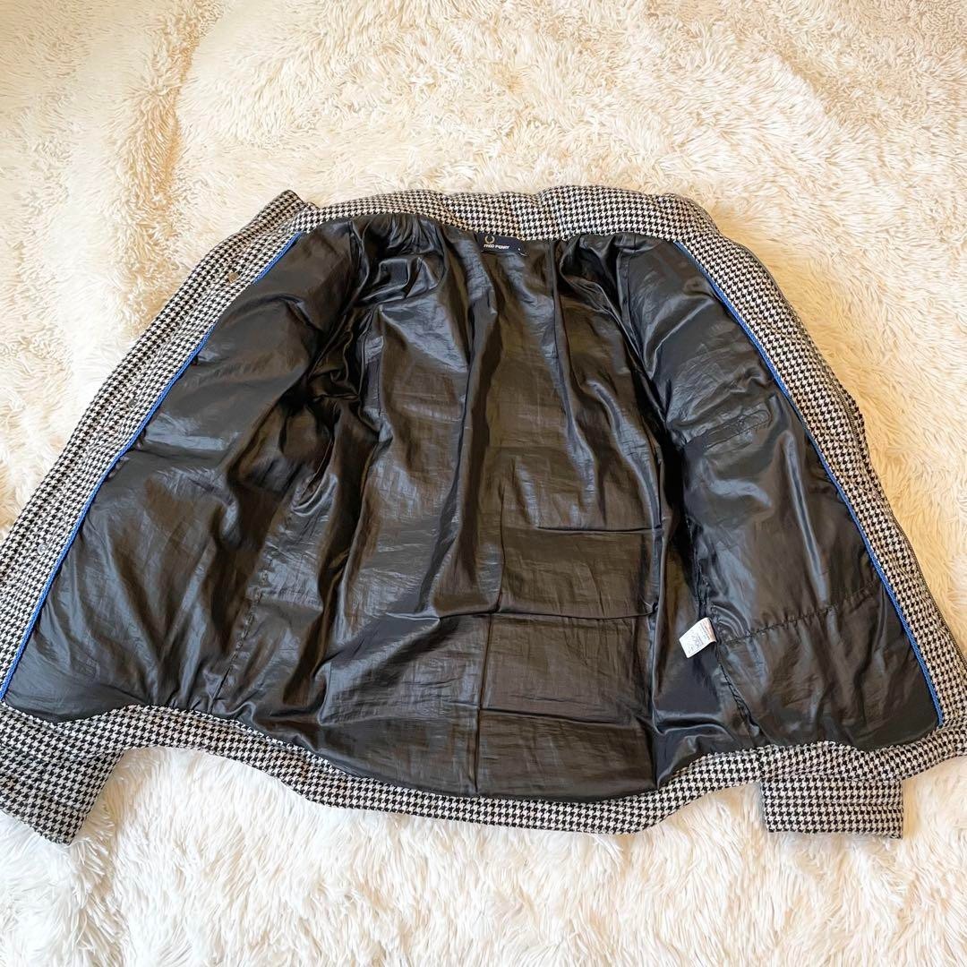 Fred Perry Houndstooth Quilted Down Jacket Men’s … - image 21