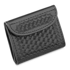 Dutyman 3421 Basketweave Leather Glove Case, Black