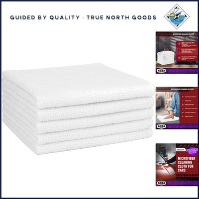 Durable Microfiber Cleaning Towels, Reusable Lint-Free Rags for All Surfaces