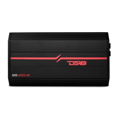 DS18 SXE-4000.4D Car Amplifier Full-Range Class D 4-Channel - New Design - Black