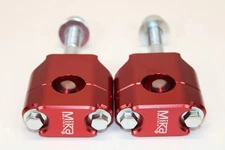 Mika Metals Universal Handlebar Mounts 7/8" Bars Red-RED MK-R-78