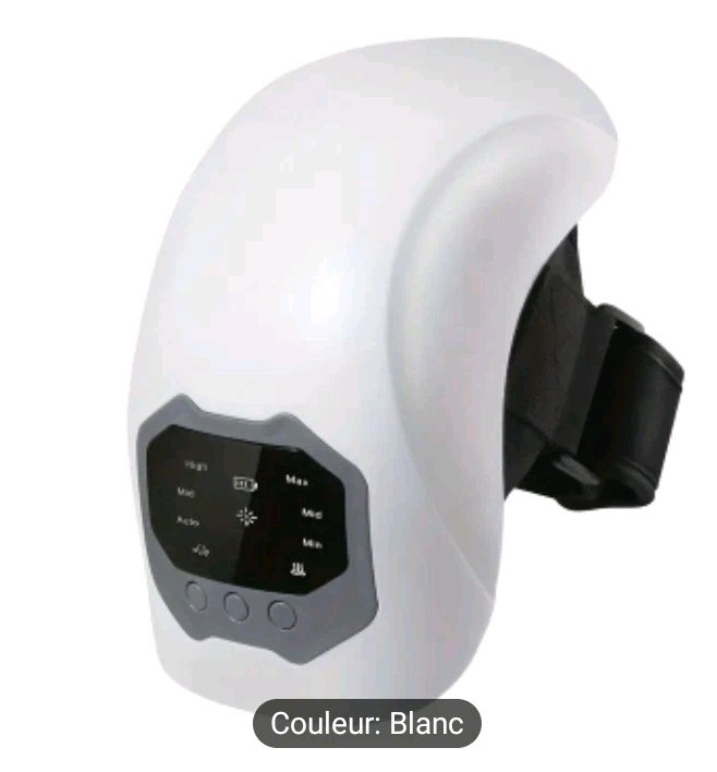 Massage genou chauffant rechargeable pour la récupération après sport
