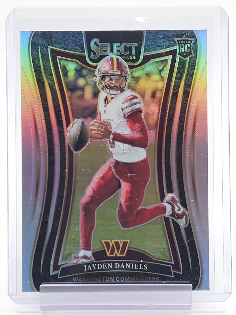 JAYDEN DANIELS 2024 SELECT SUITE LEVEL ROOKIE SILVER PRIZM #380 RC Q4832