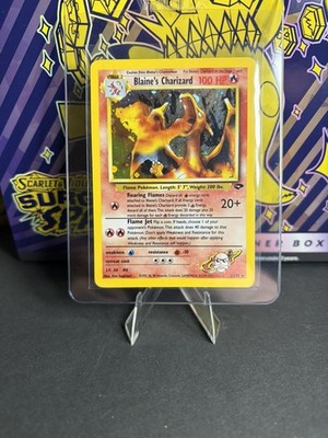 Pokémon Blaine's Charizard Gym Challenge 2/132 Stage 2 100 HP Holo Rare