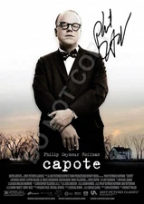 Philip Seymour Hoffman  Capote  Autograph Photo RP Movie Poster