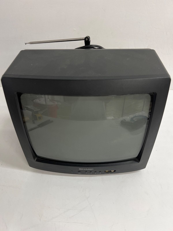 SHARP 14" CRT Color TV 13J-M100 Retro Gaming - Tested/Works