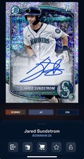 DIGITAL TOPPS BUNT 25 Jared Sundstrom ICONIC SPECKLE PROSPECT SIGNATURE **Read