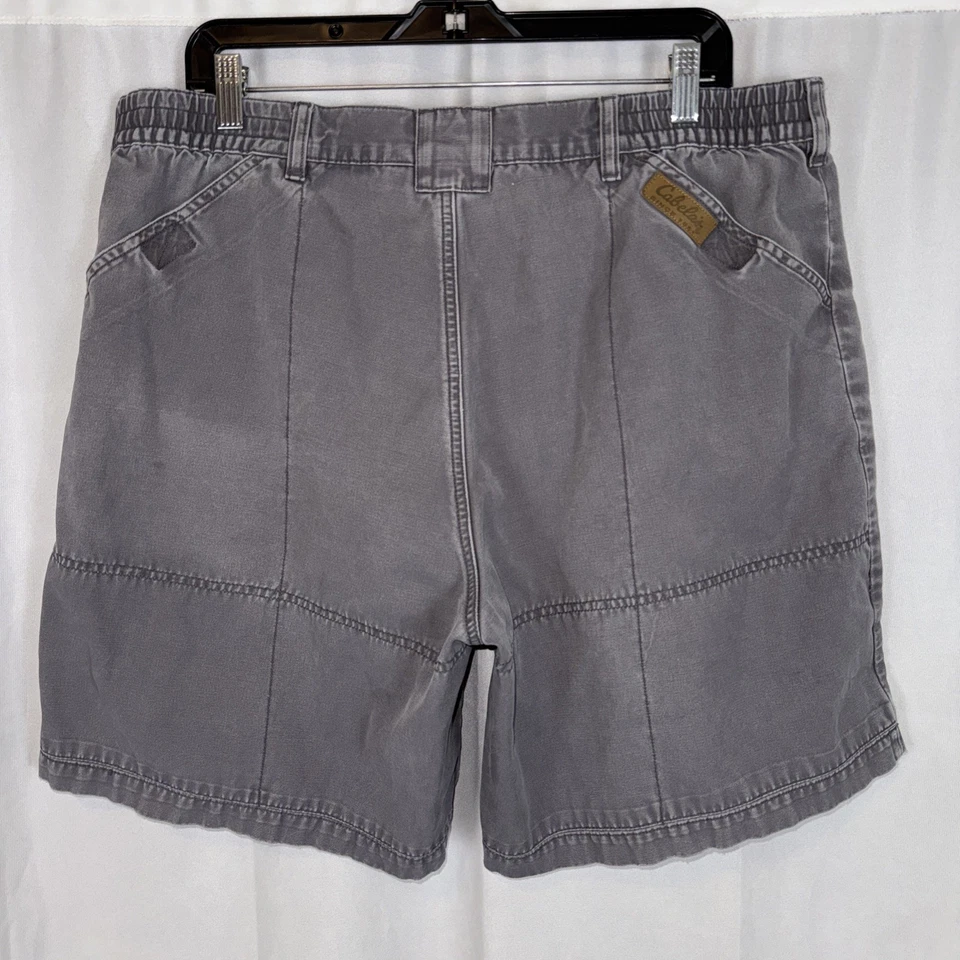 Cabela’s Pantalones Cortos Para Hombres 38 Gris Bolsillos de Carga Utilidad Safari Exterior Senderista Informal Foto 4 de 4