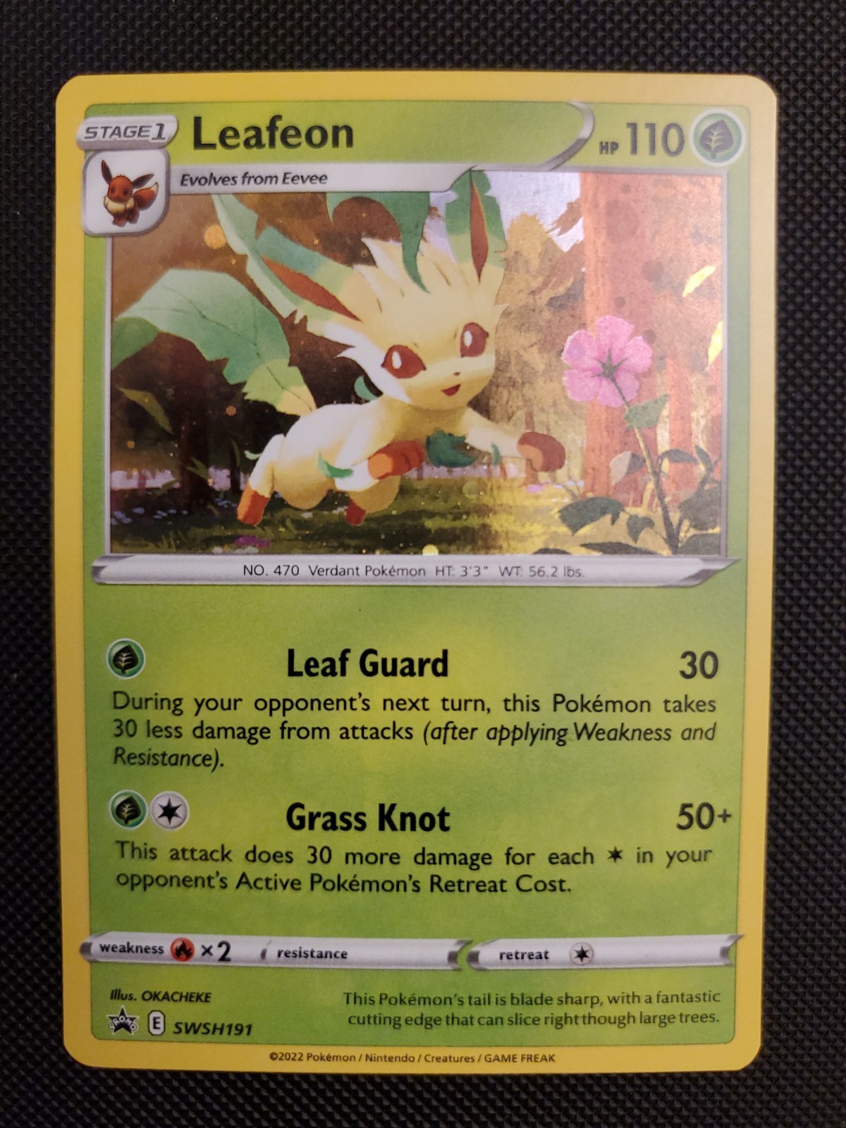 Leafeon SWSH191 - Black Star Promo NM