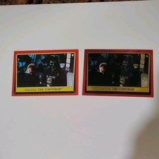 1983/99 Star Wars Return Of The Jedi Topps #116 & Chrome #84 Facing The Emperor