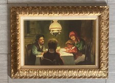 CAFIERO FILIPPELLI , olio su tavola , cm 27x43 “Interno “Post-macchiaiolo