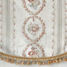 Festoon With Trim Faded Floral Antique French Fabric Floral And Stripe Cottage Festoon With Trim Faded Floral Antique French Fabric Floral And Stripe Cottage