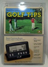 Seiko Golf Tips Daily Insight Smart Calendar Alarm Clock Golfers Digest Gift SII