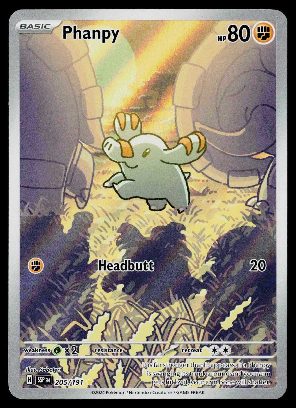 Phanpy Holofoil EN [SSP - 205/191] NM