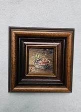 Wunderschönes Miniatur Ölbild von Paula Stratz,  Münchner Kunstmalerin