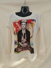 Long Sleeve Frida Tshirt Size Small Thin Fabric Made In Mexico