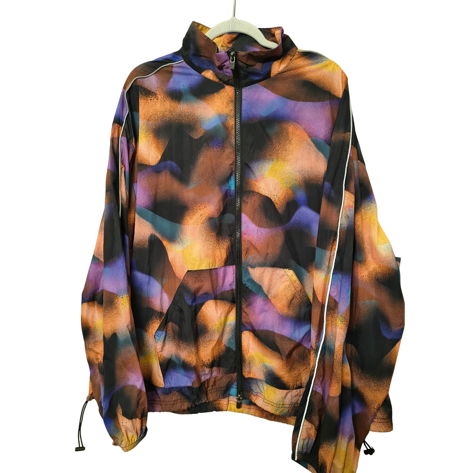 Fabletics Windbreaker Jacket 4X Plus Size Abstrac… - image 8