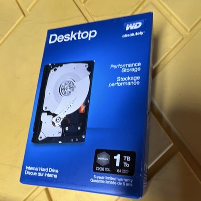 Western Digital WD Black 1TB 7200RPM 64MB SATA III 3.5'' Internal HDD 6Gb/s