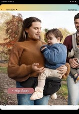 MomCozy Baby Hip Carrier Ergonomic Hip Seat Carrier Newborn Toddler Adjustable