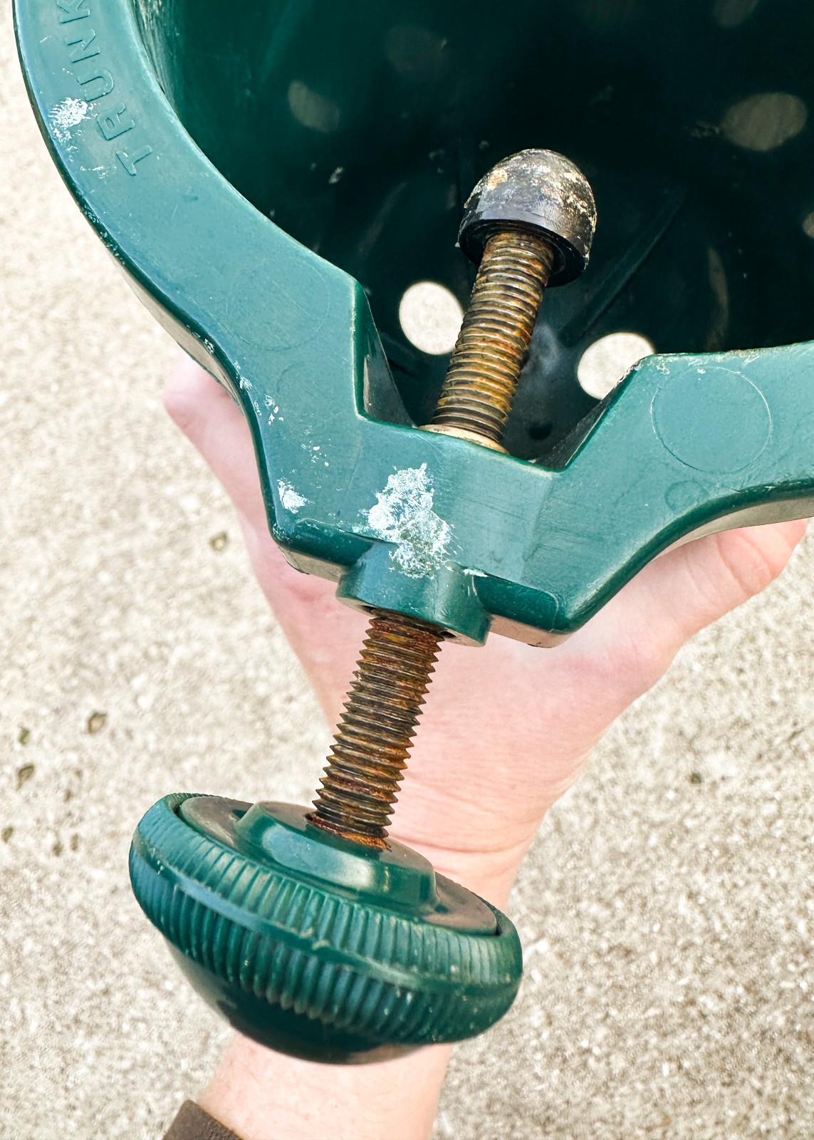 Vtg 90s Swivel Straight XTS3 The One Minute Christmas Tree Stand 10' 100lb w Box