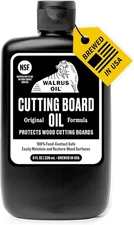 WALRUS OIL - Cutting Board Oil and Wood Butcher Block 8 oz (1/2 pint), Black 