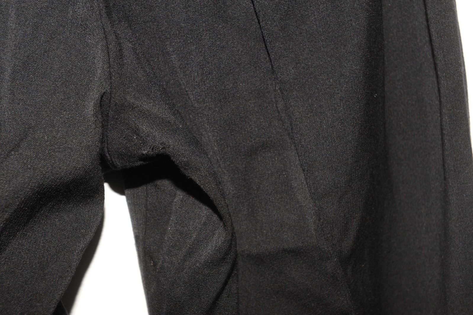 VINTAGE WOMEN'S GIANNI VERSACE UPDATE WOOL BLACK RIDING TROUSERS W 30'' L31'' 12 thumbnail 8