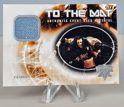 Victoria 2004 Fleer Wrestlemania To The Mat Event Used WWE Diva HOF 6 of 10