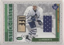 2002-03 ITG Parkhurst Stick & Jersey Gary Roberts #SJ-10 4f5