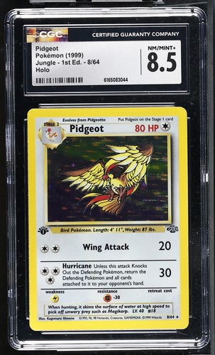 Pidgeot (1st Edition) graded CGC 8.5 for sale on eBay