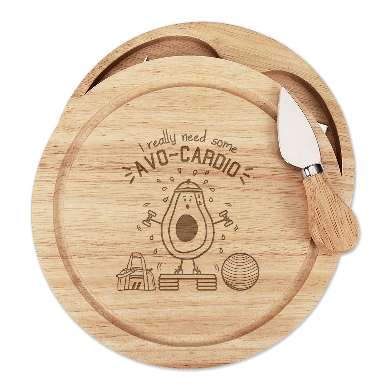 I Really Need Some Avocardio Cheese Board Knife Set Funny Avocado Cardio Gym