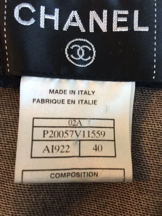 Giacca velluto CHANEL senza colletto 40